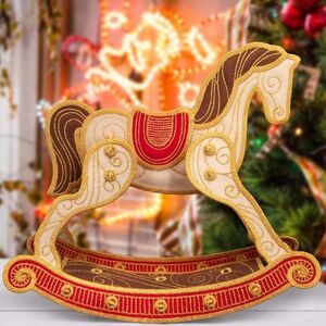 OESD Free Standing Lace Rocking Horse CD  and complete sewing instructions